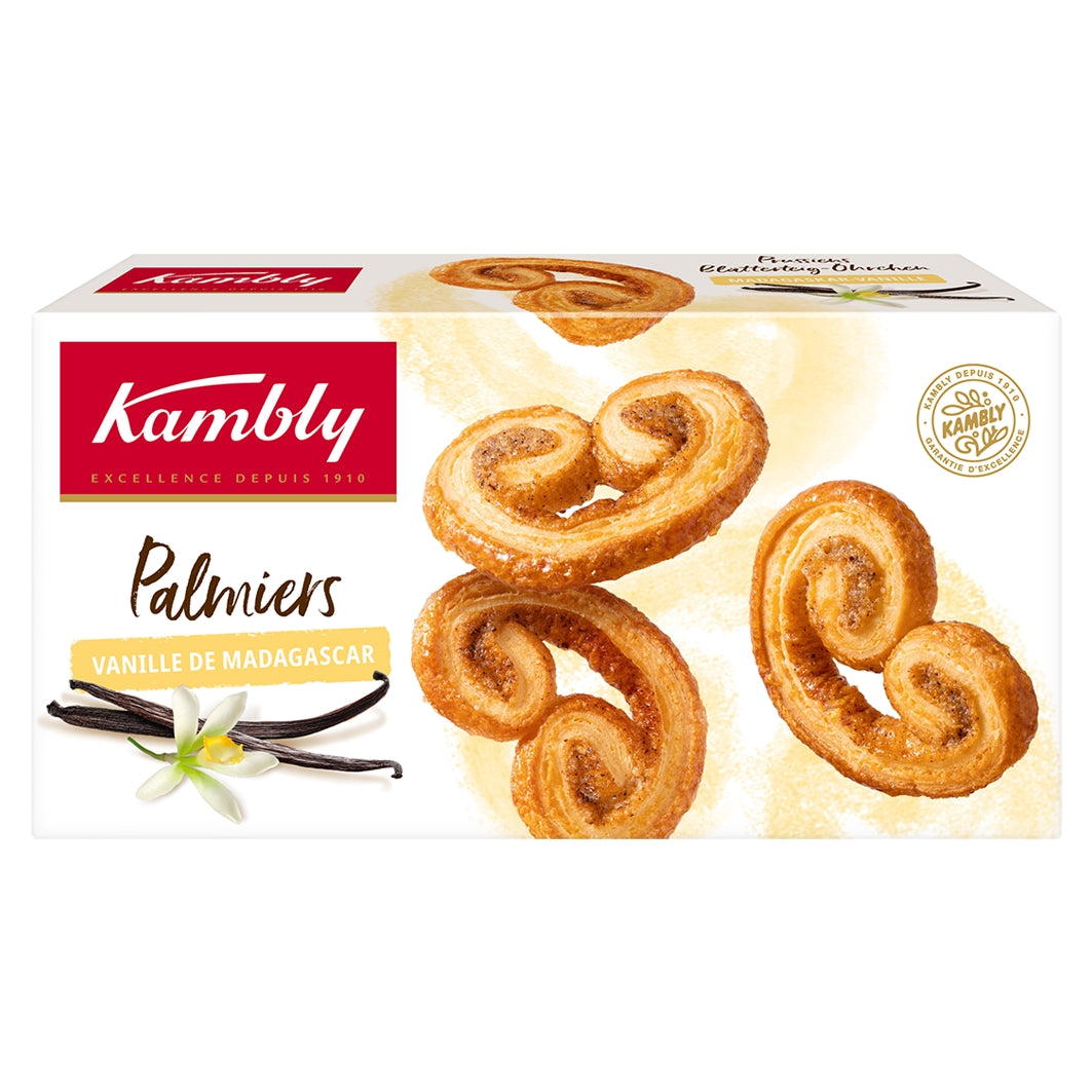 Kambly Palmiers (Prussiens) Vanille - Chuchichäschtli - Feines aus der Schweiz