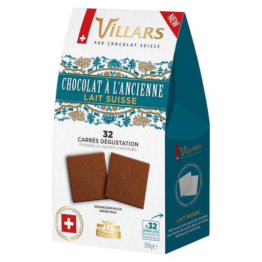 Villars Chocolat à l'ancienne - Lait (Milchschokolade) - Chuchichäschtli - Feines aus der Schweiz