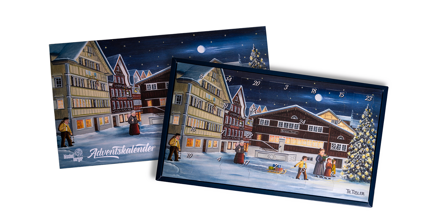 Bischofberger Biber Adventskalender (Auslieferung ab Mitte November) - Chuchichäschtli - Feines aus der Schweiz