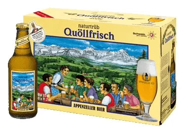 Appenzeller Quöllfrisch naturtrüeb 10er Pack (zzgl. € 2,50 Einwegpfand) - Chuchichäschtli - Feines aus der Schweiz