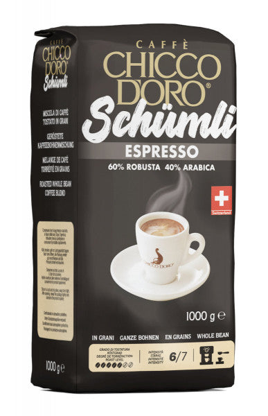 Caffè Chicco d'Oro Schümli Espresso Kilobeutel - Chuchichäschtli - Feines aus der Schweiz