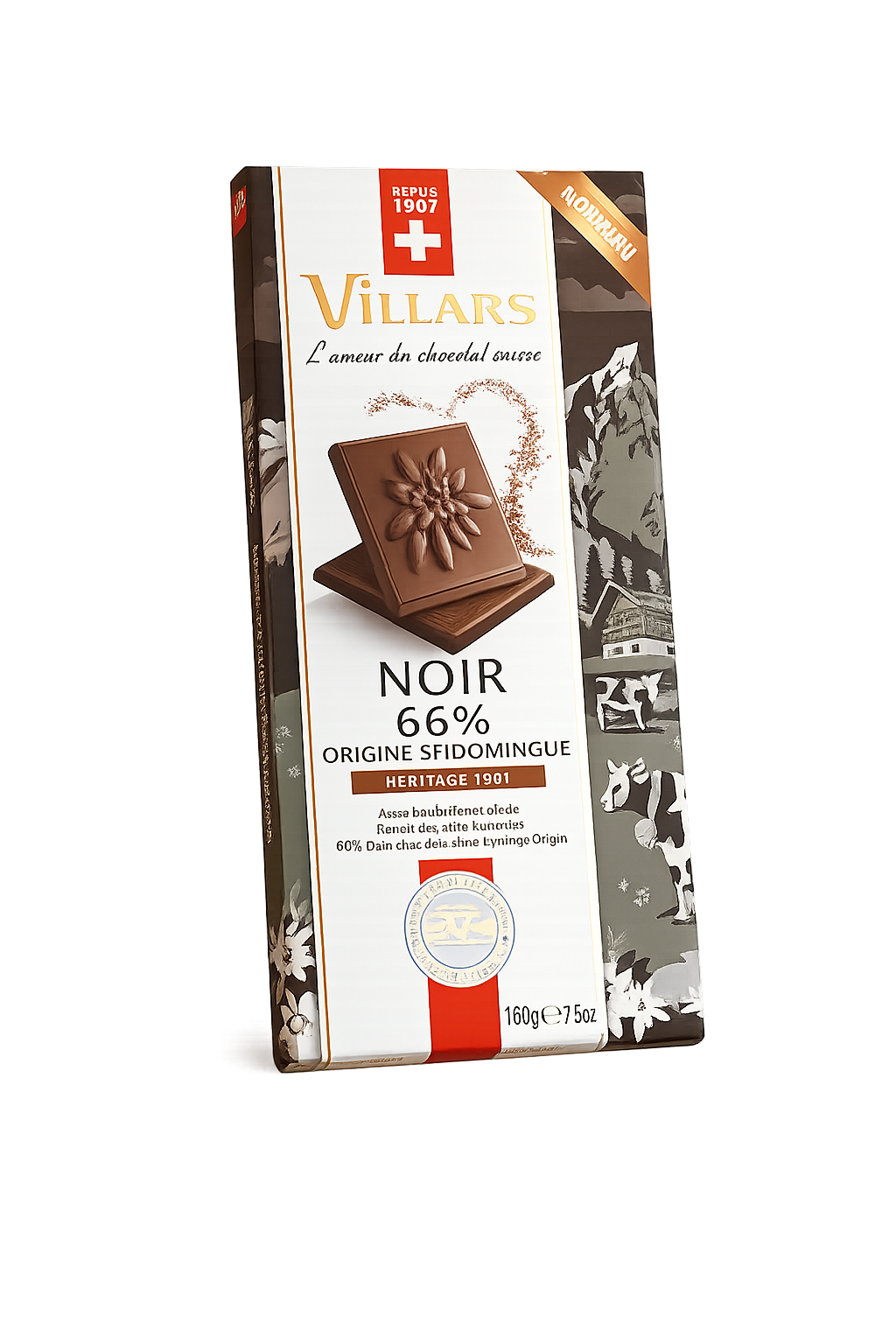 Villars Chocolat Dunkle Schokolade 66% Herkunft Santo Domingo