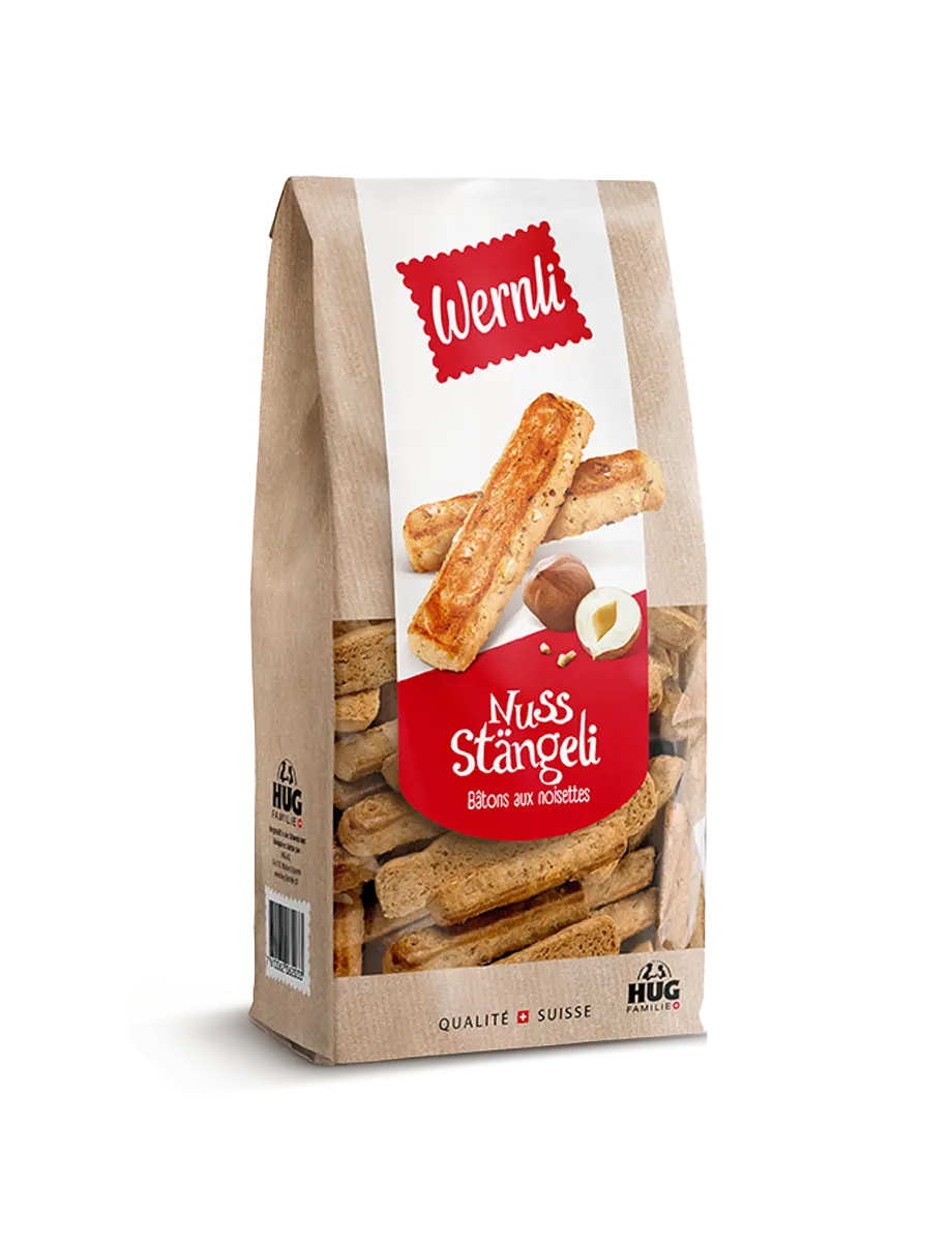 Wernli Nuss-Stängeli - Chuchichäschtli - Feines aus der Schweiz