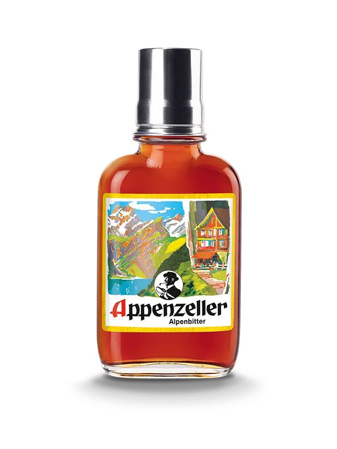 Appenzeller Alpenbitter Flachmann - Chuchichäschtli - Feines aus der Schweiz