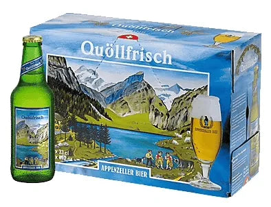 Appenzeller Quöllfrisch hell 10er Pack (zzgl. € 2,50 Einwegpfand) - Chuchichäschtli - Feines aus der Schweiz