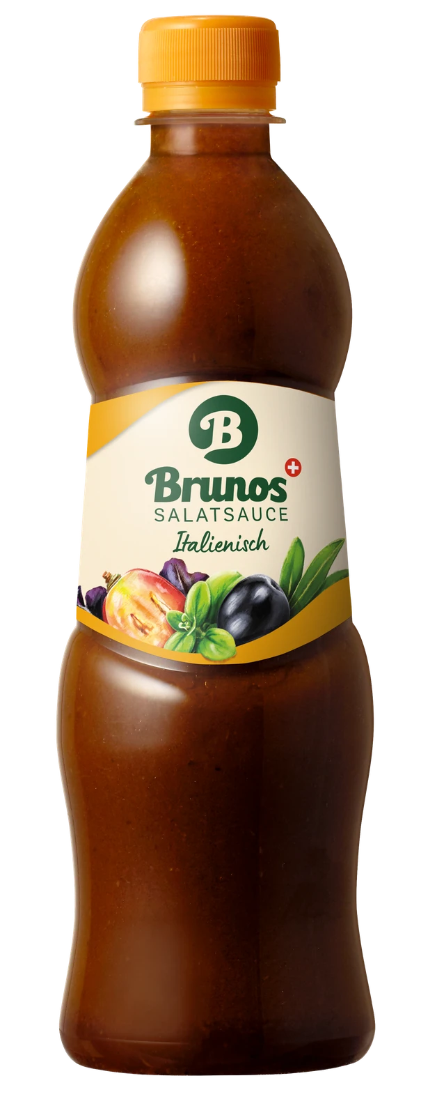 Brunos Salatsauce Italienisch, 500-ml-Flasche – Vorderansicht