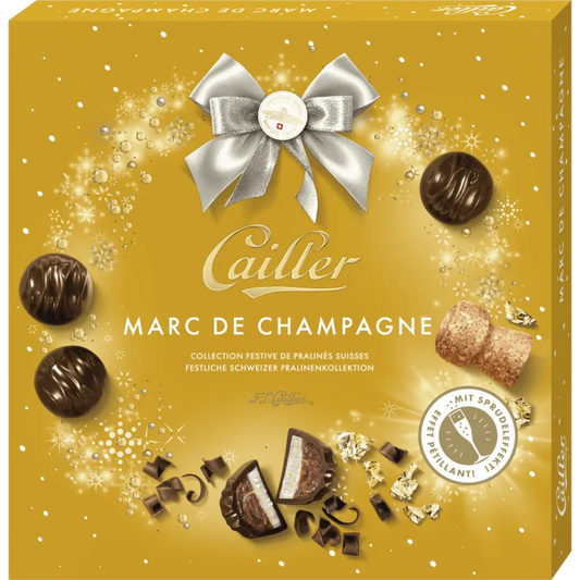 Cailler Marc de Champagne Pralinen - Chuchichäschtli - Feines aus der Schweiz