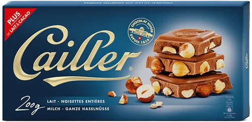 Cailler Milch ganze Haselnüsse - Chuchichäschtli - Feines aus der Schweiz