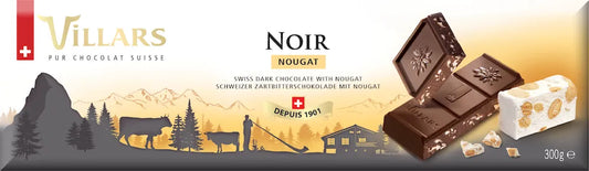 Villars Chocolat dunkle Schokolade mit Nougatstückchen - Chuchichäschtli - Feines aus der Schweiz