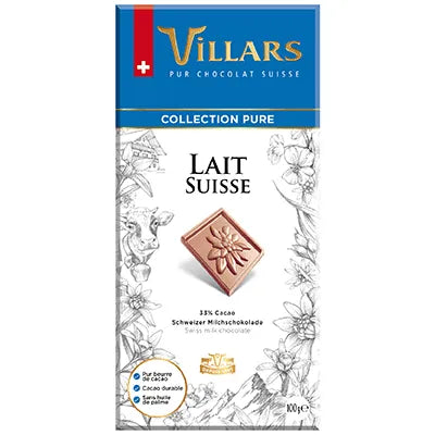 Villars Milchschokolade Pur - Chuchichäschtli - Feines aus der Schweiz