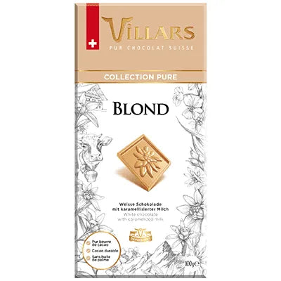 Villars Schokolade Blond Pur - Chuchichäschtli - Feines aus der Schweiz