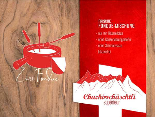 Williams Fondue "Züri" Fertigmischung frisch - Chuchichäschtli - Feines aus der Schweiz