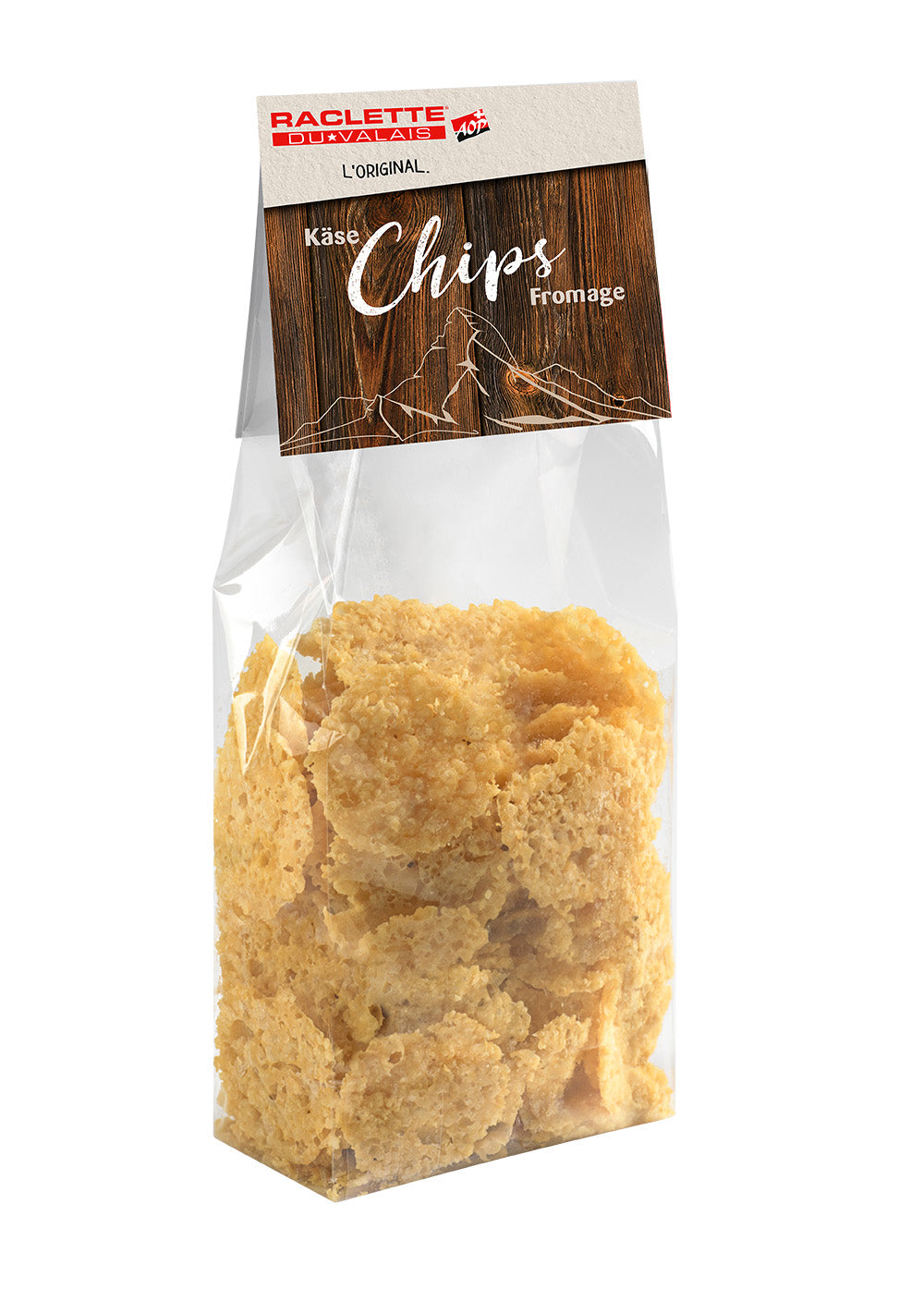 Eberle Käse Chips Raclette du Valais AOP (handgemacht) - Chuchichäschtli - Feines aus der Schweiz