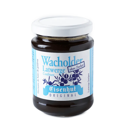 Eisenhut Latwerge Wacholder (mit Sorbit gesüsst) - Chuchichäschtli - Feines aus der Schweiz