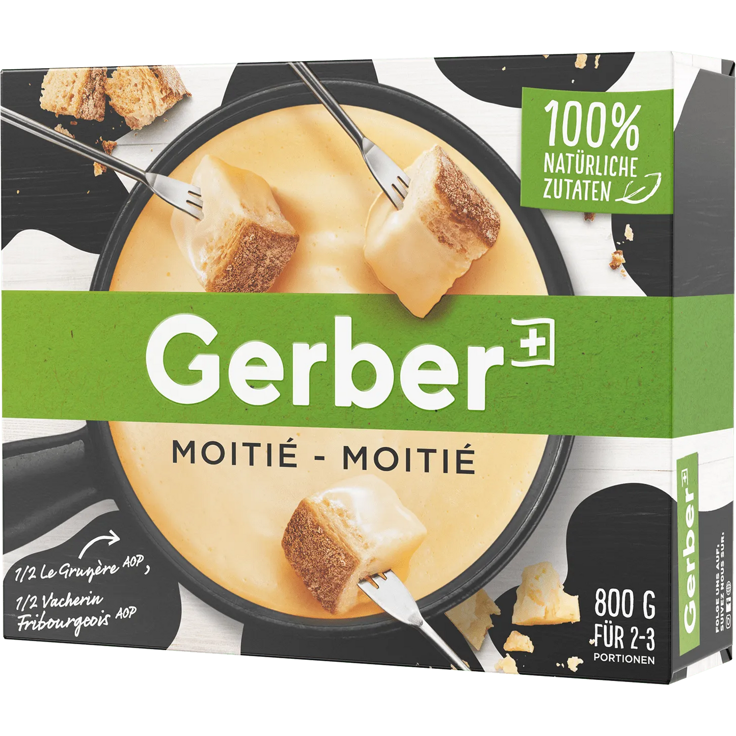 Gerber Fondue Moitié-Moitié (2x400g) - Chuchichäschtli - Feines aus der Schweiz