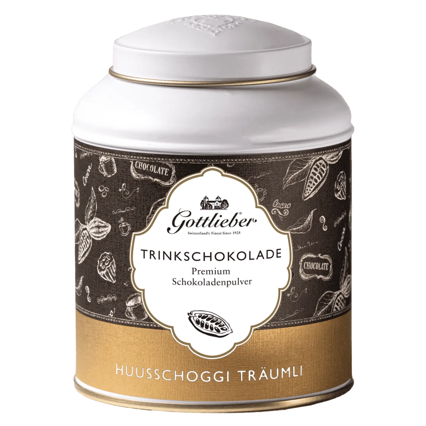 Gottlieber Huusschoggi Träumli - Hausgemachtes Schweizer Trinkschokoladenpulver - Chuchichäschtli - Feines aus der Schweiz