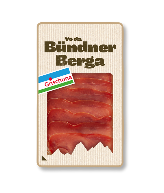 Grischuna Bündnerfleisch geschnitten