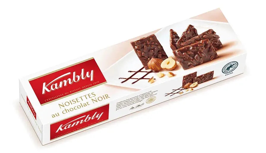 Kambly Noisettes au chocolat noir - Chuchichäschtli - Feines aus der Schweiz