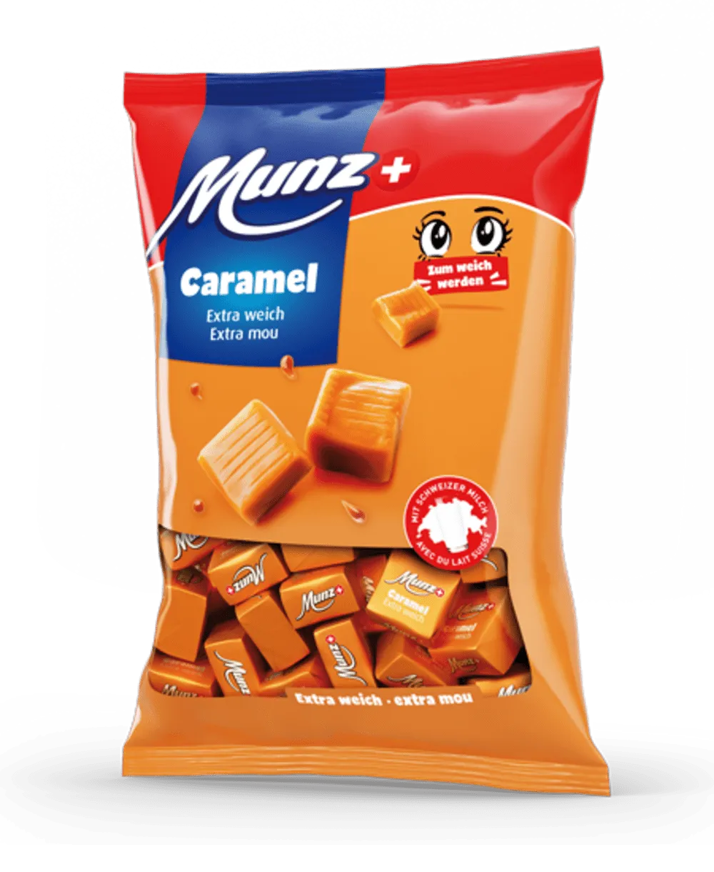 Munz Caramel Original extra weich im Beutel - Chuchichäschtli - Feines aus der Schweiz