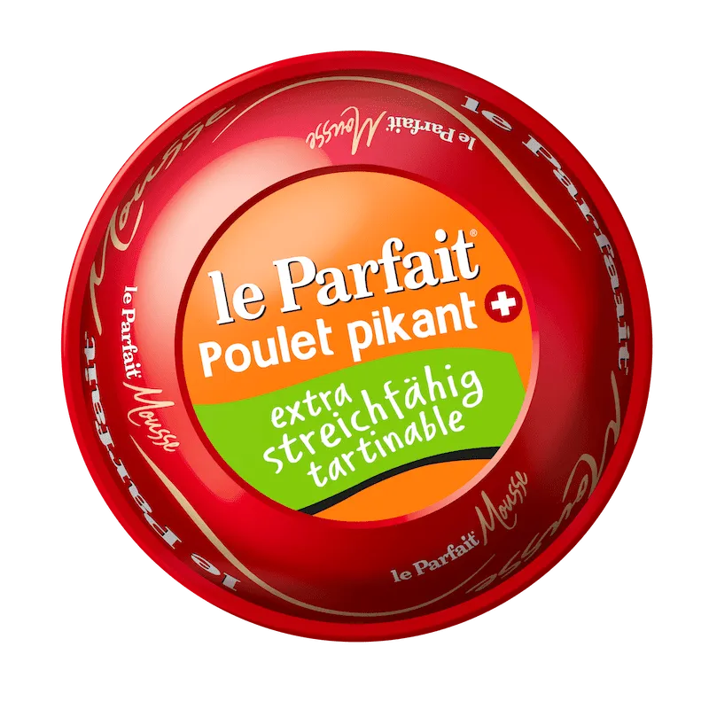 Le Parfait Mousse Poulet pikant (Hähnchen) - Chuchichäschtli - Feines aus der Schweiz