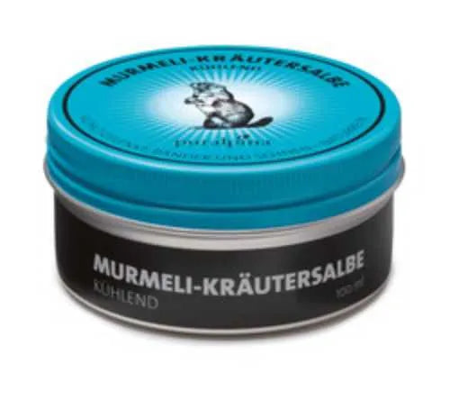 Murmeli Kräutersalbe - blau, grosse Dose - Chuchichäschtli - Feines aus der Schweiz