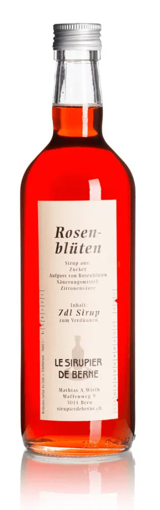 Rosenblüten Sirup (Grosse Flasche) - Chuchichäschtli - Feines aus der Schweiz