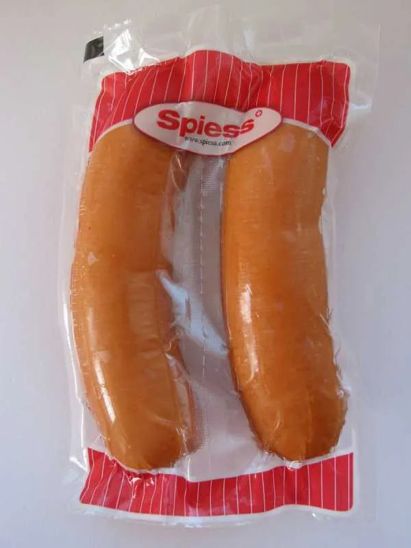 Zwei Riesencervelas von Spiess, jeweils 170g, in der Verpackung, sichtbar auf dem Bild.