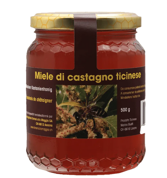 Miele di castagno ticinese (Tessiner Kastanienhonig) - Chuchichäschtli - Feines aus der Schweiz