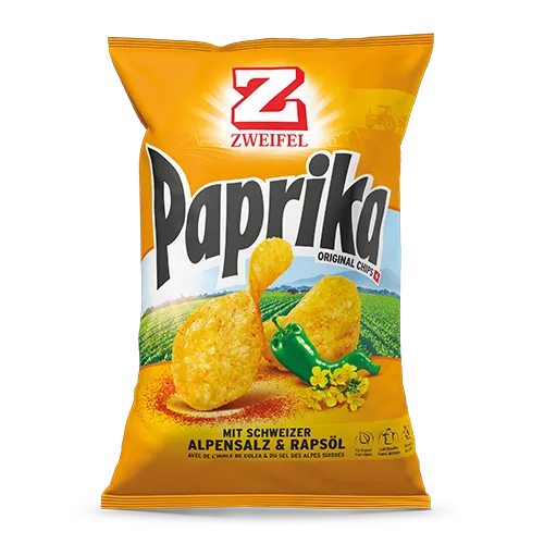 Zweifel Original Chips Paprika - Chuchichäschtli - Feines aus der Schweiz