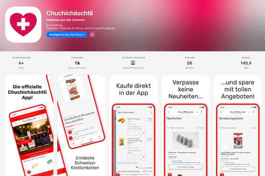 Lad Dir die Chuchichäschtli App runter!