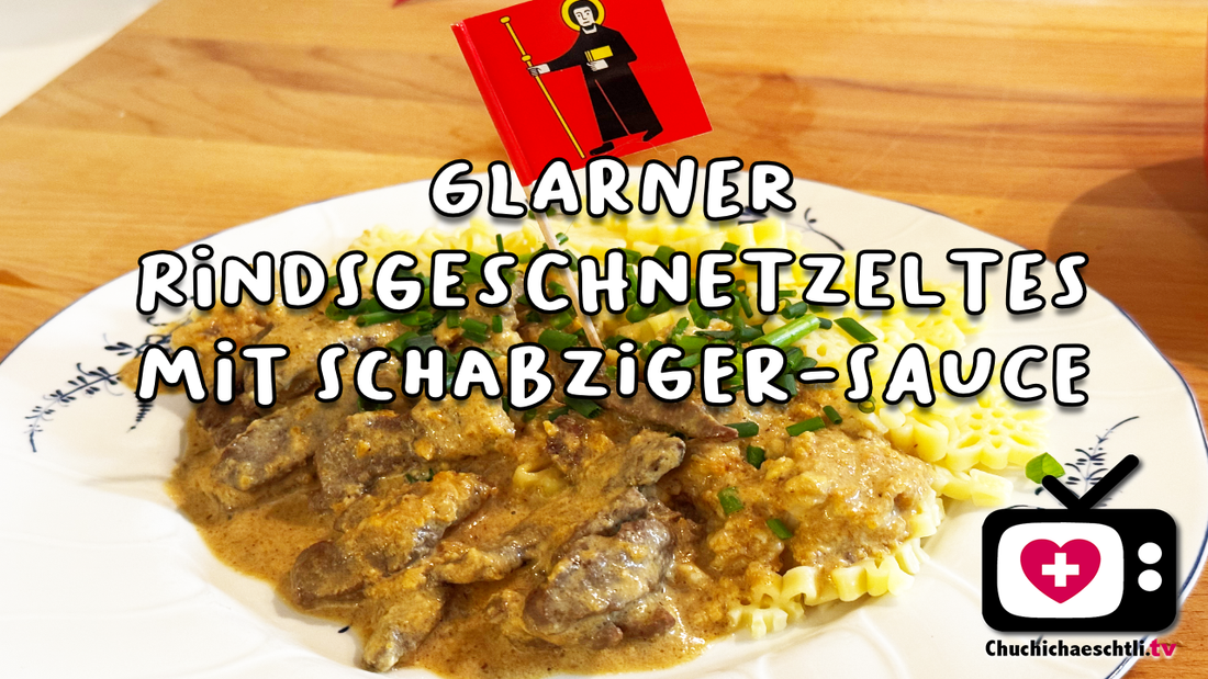 Rindsgeschnetzeltes mit Schabziger-Sauce – ein Glarner Klassiker