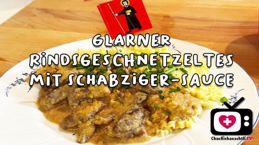 Rindsgeschnetzeltes mit Schabziger-Sauce – ein Glarner Klassiker
