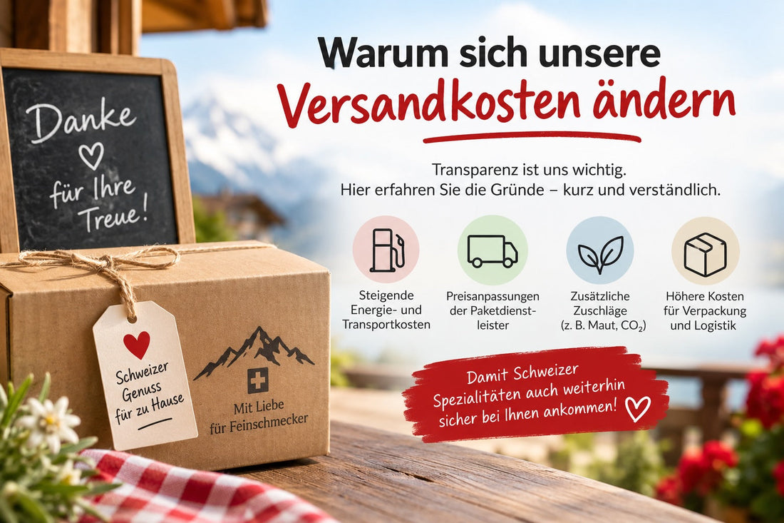 Warum sich unsere Versandkosten ändern