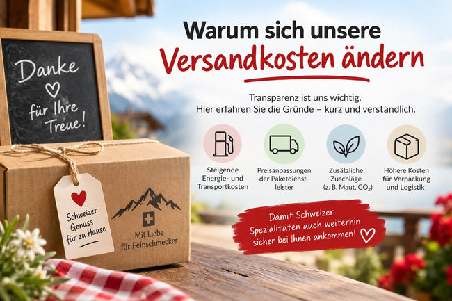 Warum sich unsere Versandkosten ändern