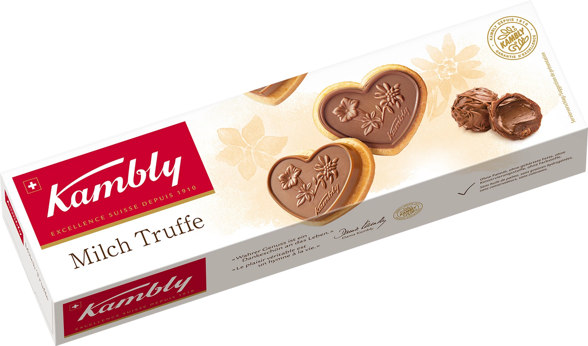 Kambly Milch Truffe – Produktverpackung