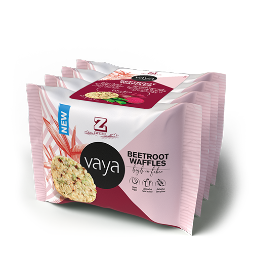 Zweifel Vaya Beetroot Waffeln (Rote Bete Waffeln)