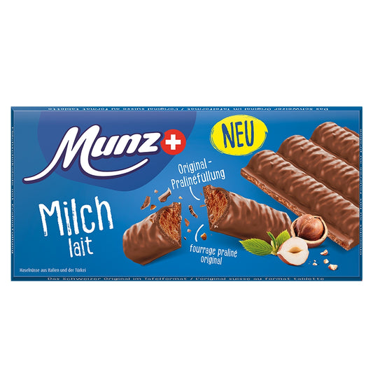 Munz Milch Prügeli Tafelschokolade - Chuchichäschtli - Feines aus der Schweiz