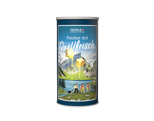 Fertigfondue mit Quöllfrisch (ungekühlt) - Chuchichäschtli - Feines aus der Schweiz
