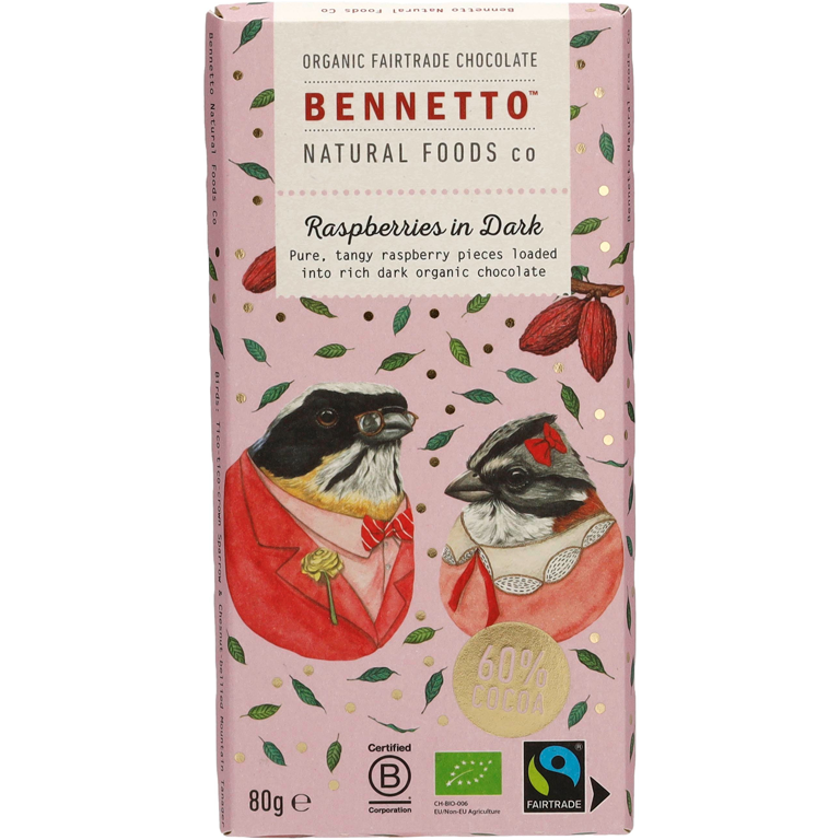 Bennetto Raspberries in Dark – freigestellte Packungsfront