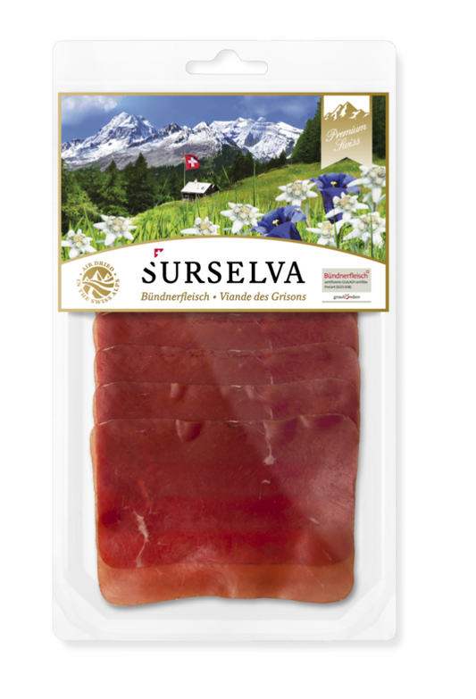 Grischuna Surselva Bündnerfleisch geschnitten