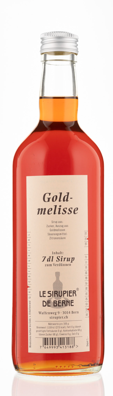 Goldmelisse Sirup - Chuchichäschtli - Feines aus der Schweiz