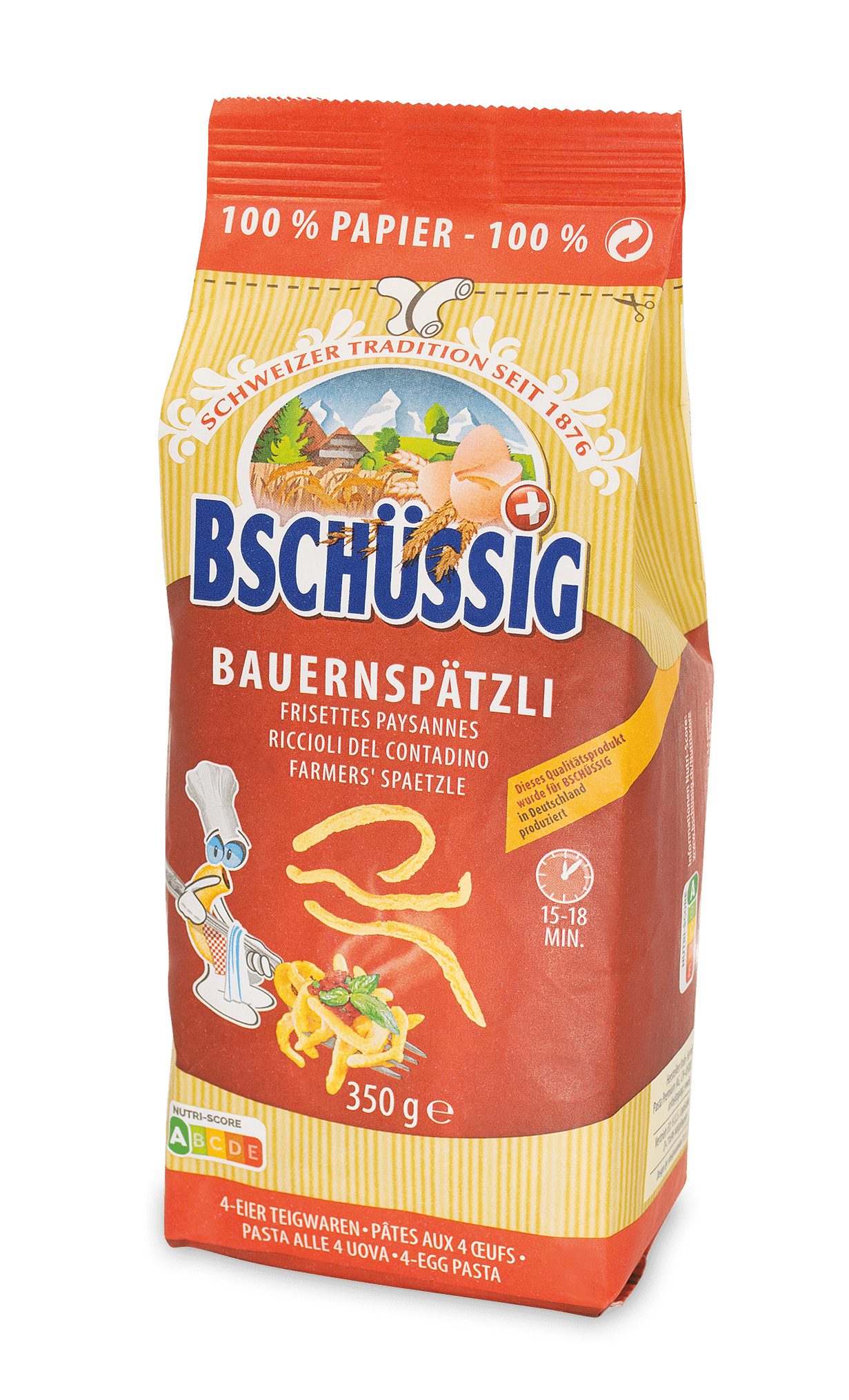 Bschüssig Bauernspätzle 4 Ei - Chuchichäschtli - Feines aus der Schweiz