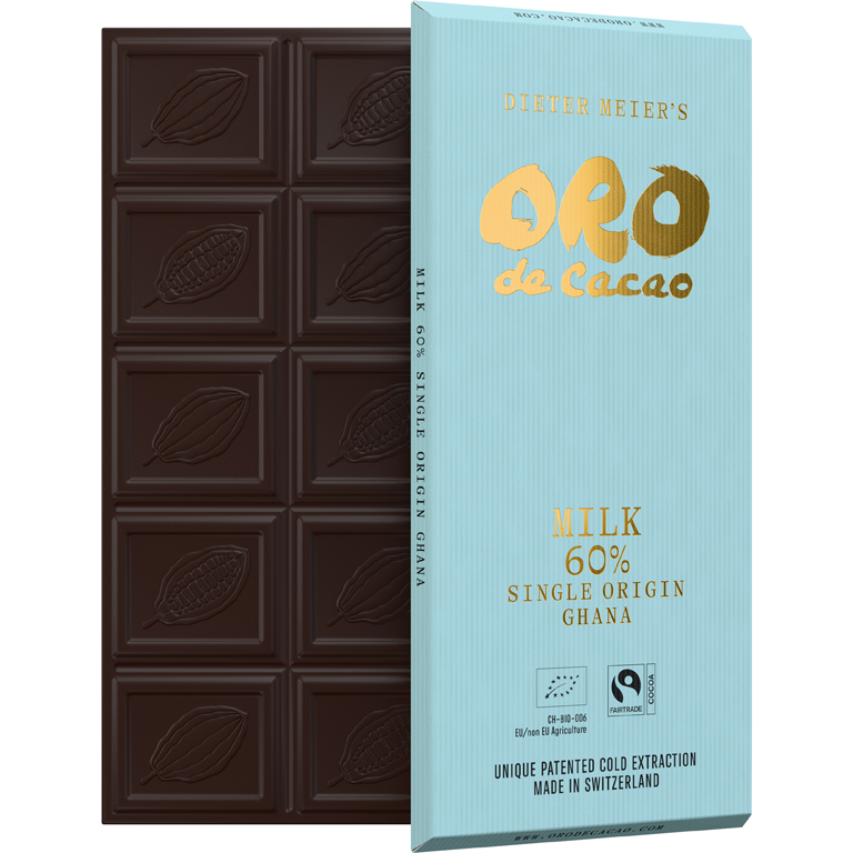 Oro de Cacao Milk 60% Ghana – Vorderansicht