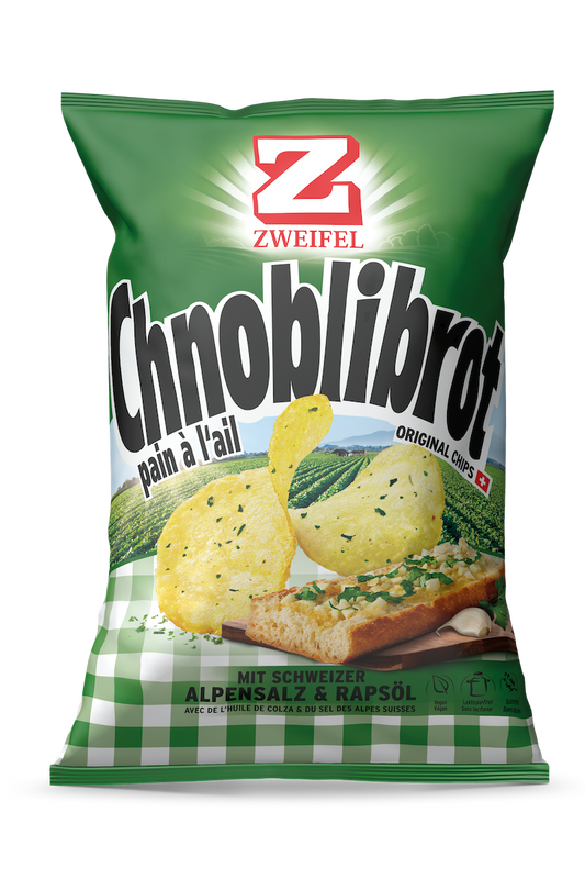 Zweifel Original Chips Chnoblibrot (Knoblauchbrot)
