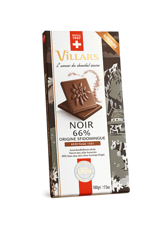 Villars Chocolat Dunkle Schokolade 66% Herkunft Santo Domingo