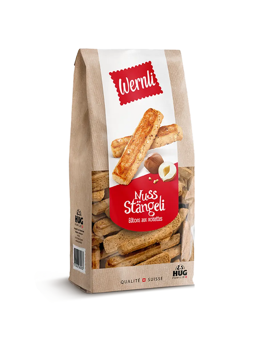 Wernli Nuss-Stängeli - Chuchichäschtli - Feines aus der Schweiz