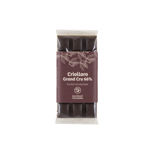 Aeschbach Chocolatier Grand Cru 66% Criolloro – Herstellerabbildung