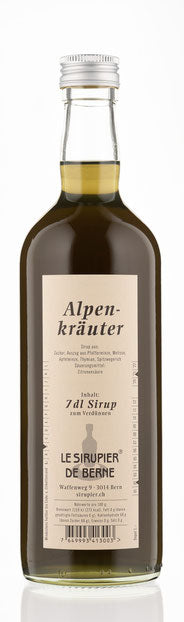 Alpenkräuter Sirup (Grosse Flasche) - Chuchichäschtli - Feines aus der Schweiz