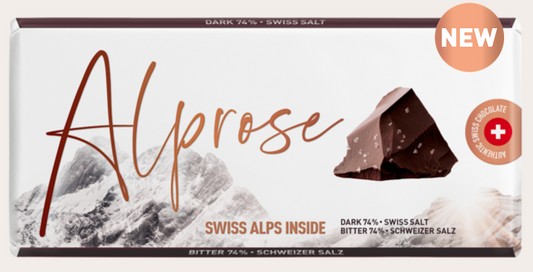 Alprose Zartbitter 74% Schweizer Salz 100g