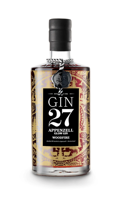 Appenzeller Premium Gin 27 Woodfire - Chuchichäschtli - Feines aus der Schweiz